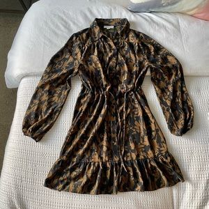 Topshop Dress in Black/Brown in (Size 2)